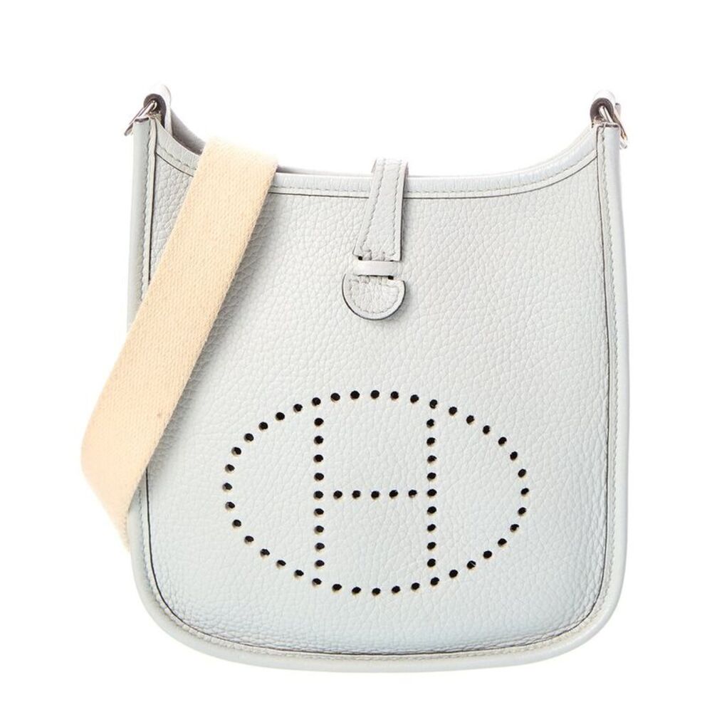 Hermès Blue Clemence Leather Evelyne Amazone Tpm (Authentic Pre-Loved)